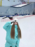 ISEEMIGGA單板滑雪服女男款防水防風(fēng)防寒專(zhuān)業(yè)加棉加厚保暖美式外套上衣褲子 水星藍上衣 S 曬單實(shí)拍圖