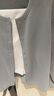 無(wú)印良品（MUJI）女式 毛圈 開(kāi)衫 女外套長(cháng)袖25年秋季上衣 女裝圓領(lǐng)BB2SRA5A 淺藍色 XL （165/92A） 曬單實(shí)拍圖