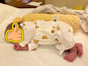貝瑞加（Babyprints）新生兒連體衣2件裝初生男女寶寶蝴蝶衣長袖純棉護(hù)肚哈衣 小熊52 曬單實(shí)拍圖
