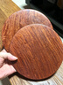 施錦隔熱墊實(shí)木花梨木杯墊碗墊盤(pán)墊家用紅木餐桌盤(pán)碗碟防燙隔熱墊 緬花加大盤(pán)墊兩面平 直徑19.5*0.9cm 曬單實(shí)拍圖