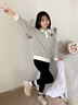 moonkids女童褲子秋裝打底褲春秋童裝2025新款兒童外穿秋季純棉休閑女寶寶 9658黑色（春秋款） 110 cm 曬單實(shí)拍圖