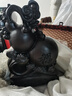 偲禮 黑檀木雕葫蘆擺件實(shí)木雕刻工藝品客廳玄關(guān)裝飾酒柜擺件喬遷禮物 木精雕如意葫蘆【高30cm】 曬單實(shí)拍圖