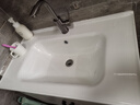 DSTO臺盆陶瓷一體盆洗手盆單盆陽臺衛(wèi)生間柜中邊盆臺下洗臉面盆池定制 【81*47cm】單盆+下水器+安裝膠 曬單實拍圖