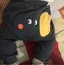 優(yōu)奇褲子長春秋款季節(jié)男女小童嬰幼兒寶寶休閑卡通大屁屁PP褲純棉1歲2 曬單實拍圖