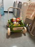 kidpop嬰兒學(xué)步車多功能實(shí)木手推車可調(diào)速防側(cè)翻兒童玩具周歲禮物抹茶綠 曬單實(shí)拍圖