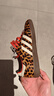 阿迪達(dá)斯 （adidas）SAMBA三葉草送女友休閑鞋女鞋豹紋棕色JI2734 38 曬單實(shí)拍圖
