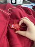 貓人結婚睡衣女新婚情侶純棉套裝紅色本命年喜慶長袖家居服男新款 【女款】滿心歡喜 L 【男女碼，建議重100-120斤】 曬單實拍圖