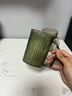 沃德百惠（WORTHBUY）輕奢鉆石紋創(chuàng)意牙刷杯漱口杯家用情侶洗漱杯刷牙的杯子牙缸杯套裝 【店長推薦】透明金+透明綠 曬單實拍圖