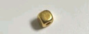 金玉白黃金金珠999足金轉運珠散珠3D硬金方糖珠子純金珠寶首飾小金豆 4mm方糖約:0.05g 曬單實拍圖