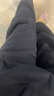 MJ STYLE哈倫蘿卜褲女夏季休閑遮胯顯瘦百搭直筒高腰休閑褲藏青色 L 曬單實拍圖