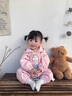 G.DUCKKIDS小黃鴨童裝嬰兒外出服春秋季新生兒衣服秋季嬰幼兒連體衣秋裝爬服 粉色 80cm 80尺碼建議9-12個(gè)月cm 曬單實(shí)拍圖