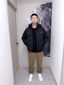 啄木鳥棉服男外套男秋冬季新款棉衣男中老年商務(wù)棉襖羽加絨服加厚夾克男 藏青色 3XL (建議135-155斤) 曬單實(shí)拍圖