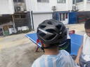 洛克兄弟大碼自行車頭盔帶風(fēng)鏡加寬加大騎行頭盔男女公路車安全帽 鈦色 曬單實(shí)拍圖