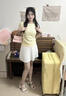 鉑吶苓高跟涼鞋女2025年夏季新款法式配裙子百搭仙女風(fēng)小個子顯高粗跟 米白色粗高跟涼鞋【蝴蝶結(jié)】 38 跟高5cm 曬單實拍圖