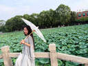 OIMG油紙傘古風(fēng)旗袍拍照防雨漢服純手工非遺中式國(guó)風(fēng)舞蹈兒童演出道具 弄堂記憶古典舞綠色油紙傘-1把 曬單實(shí)拍圖