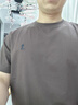 與狼共舞【抗菌】索羅娜短袖T恤男2025夏季新款透氣圓領(lǐng)休閑青年上衣6102 深棕色305 M (170) 曬單實拍圖