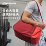 迪卡儂游泳包干濕分離健身包防水包熒光粉藍20L均碼2080274 曬單實拍圖
