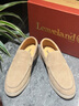 楓葉（leaveland）男鞋英倫風(fēng)牛反絨透氣一腳蹬商務(wù)休閑鞋男舒適軟底男士樂(lè )福鞋 沙色（皮鞋碼） 41 曬單實(shí)拍圖