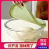 大號玻璃和面盆帶蓋家用打蛋糕面盆耐熱沙拉料理玻璃碗湯碗保鮮碗 玻璃碗帶蓋4700毫升 曬單實拍圖