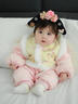 新生兒禮盒套裝嬰幼兒衣服出生女寶寶滿(mǎn)月見(jiàn)面送禮物高檔實(shí)用秋冬 三朵花開(kāi) 0-4個(gè)月 曬單實(shí)拍圖