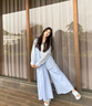 梓洛蘭ZiLuoLan春秋季多巴胺套裝女2025新款氣質(zhì)防曬襯衫吊帶感休閑裙褲 藍色襯衫+藍吊帶+藍褲 【三件套 XL 【建議120-140斤】 曬單實拍圖
