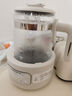 摩飛電器（Morphyrichards）全玻璃養生壺家用燒水壺多段控溫電熱水壺極速風(fēng)冷恒溫壺沖奶泡奶機MR5602 1.2L 椰奶白 曬單實(shí)拍圖