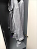 秋冬季男士珊瑚絨睡衣加絨加厚長(cháng)袖保暖法蘭絨家居服套裝可外穿 淺灰白條 XL 【125-150斤】 曬單實(shí)拍圖