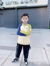 真維斯男童套裝2025春秋季男孩新款長(cháng)袖休閑耐磨工裝褲兒童韓版洋氣童裝 【哈梭撞色長(cháng)袖】綠藍 130 【推薦45-56斤】 曬單實(shí)拍圖