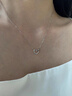 QMXD925純銀一心一意項鏈女士女生鎖骨鏈七夕生日情人節禮物送女友 一心一意項鏈 曬單實(shí)拍圖