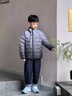 G.DUCKKIDS男童輕薄羽絨服90白鴨絨內(nèi)膽2025新款冬季兒童小學(xué)生男孩冬裝外套 咖色 XY111漸變羽絨服 130 曬單實(shí)拍圖