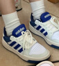 adidas ENTRAP美式校園風(fēng)運動(dòng)板鞋少年感復古籃球鞋男女阿迪達斯 白/藍   42 曬單實(shí)拍圖