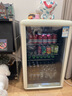 優(yōu)諾128L冰吧飲料小冰箱一級能效透明玻璃門迷你化妝品冰吧小型家用宿舍辦公室電競冷藏保鮮飲料柜 【性價比爆款】奶油白貓款 曬單實拍圖