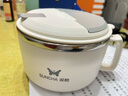雙槍304不銹鋼泡面碗帶蓋 方便面瀝水飯盒大號1400ml 曬單實拍圖