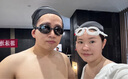 李寧（LI-NING）泳鏡防水防霧男女高清游泳眼鏡平光游泳鏡LNJT224-10暗夜黑 曬單實拍圖