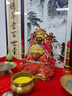 黃銅財神爺供奉神像2025年新款店鋪家用文財神爺大號九龍財神擺件 彩繪40號九龍財神爺 曬單實拍圖