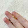 中國黃金（CHINA GOLD）黃金耳釘四葉草足金耳飾時尚簡約送女友節(jié)日禮物 四葉草耳釘_約0.53g 曬單實拍圖
