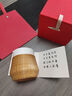 瓷胎竹編竹絲茶杯金絲扣瓷杯子四川省優(yōu)質(zhì)非遺手工禮品送朋友客戶(hù) 烤色竹節杯（帶禮盒手提袋） 曬單實(shí)拍圖