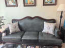 一具一家美式沙發(fā)三人位實(shí)木加布藝真皮頭層牛皮123復古簡(jiǎn)美鄉村客廳家具 熱銷(xiāo)真皮坐墊款+接觸面頭層牛皮 三人位 曬單實(shí)拍圖