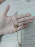 周大福項(xiàng)鏈女鎖骨鏈扇形氣質(zhì)個(gè)性吊墜輕奢高級(jí)感飾品生日七夕禮物送女友 兩條裝 （超值） 曬單實(shí)拍圖