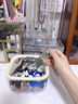 OMGD桌面收納盒化妝品精華護膚品盒子小樣收納透明帶蓋整理盒置物架 次拋精華收納【圓棋盤(pán)格】-小號1個(gè)裝 【按壓彈蓋丨透明可視丨破損包賠】 曬單實(shí)拍圖
