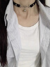 彩萊婭暗黑甜酷辣妹項鏈女士皮質(zhì)鈴鐺choker項圈女生百搭頸鏈配飾可腿環(huán) 甜酷辣妹小鈴鐺頸圈 曬單實(shí)拍圖
