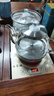 益茶福全自動上水電熱水壺底部上水嵌入式茶臺功夫茶燒水壺飲水燒水一體機抽水玻璃煮茶壺保溫泡茶壺 SQ-008金色玻璃套裝 1L 曬單實拍圖