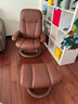 思特萊斯（Stressless）領(lǐng)事沙發(fā)椅客廳單人真皮沙發(fā)懶人椅挪威躺椅進口休閑椅 麥芽棕 曬單實拍圖