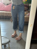 Levi's李維斯25年秋冬新款女士Ribcage高腰修身直筒休閑牛仔長褲 深藍(lán)色 27 (29) 曬單實(shí)拍圖