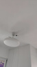 歐普（OPPLE）風扇燈吊扇燈24瓦LED照明低噪音餐廳臥室吊燈燈具包安裝 冰風白 曬單實拍圖