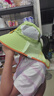 文枝太陽(yáng)帽兒童防曬帽大帽檐遮陽(yáng)帽護(hù)頸女童寶寶小學(xué)生戶外帽子透氣 兒童空頂太陽(yáng)帽【黃色】 （建議3-12歲）帽可調(diào)節(jié)50-54cm 曬單實(shí)拍圖
