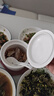 貝瑟斯 陶瓷碗燉盅 湯碗隔水燉盅內(nèi)膽蒸蛋燕窩盅罐輔食碗帶蓋勺碟580ml 曬單實(shí)拍圖