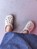 CROCS卡駱馳洞洞鞋貝雅男鞋女鞋輕便耐磨一腳蹬拖鞋休閑鞋|10126 卵石色-2V3 39 (240mm) 曬單實拍圖