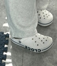 卡駱馳（CROCS）洞洞鞋貝雅卡駱班輕便耐磨一腳蹬休閑鞋|205089 白/深藍-126 39 (240mm) 曬單實(shí)拍圖
