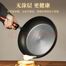 閻鐵匠章丘平底鍋煎鍋無涂層家用鐵鍋烤肉煎鍋牛排鍋煎蛋鍋老式熟鐵28cm 曬單實拍圖
